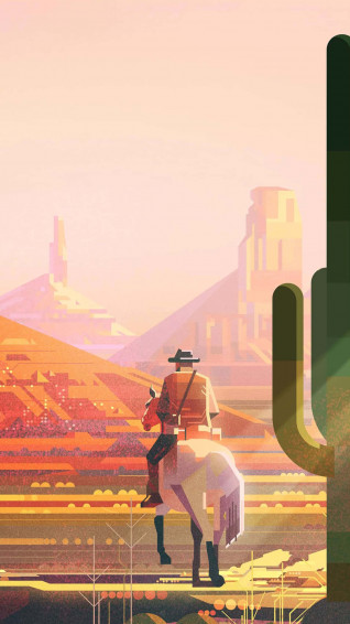 Cowboy iPhone Wallpaper
