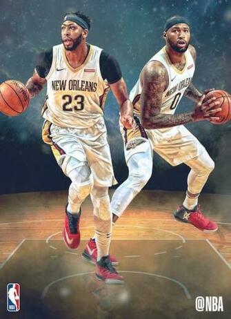Anthony Davis And Demarcus Boogie Cousins New Orleans Pelicans