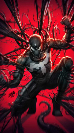 Symbiote Spiderman iPhone Wallpaper