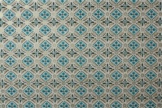 S Vintage Wallpaper Aqua Green And Gold Geometric Pattern
