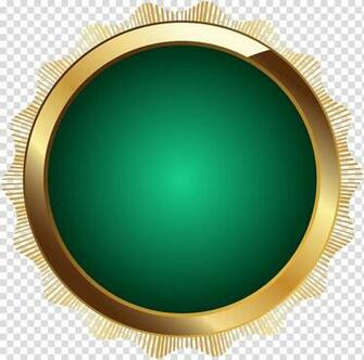 Circle Design Product Seal Badge Green Transparent Background Png