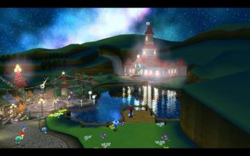 Mushroom Kingdom Super Mario Galaxy Wallpaper