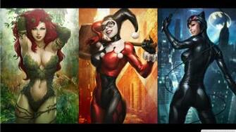 Dc Comics Harley Quinn Catwoman Poison Ivy Wallpaper