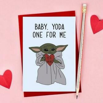 Baby Yoda Valentines Drawings
