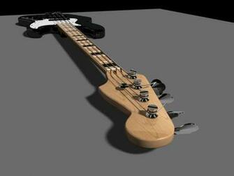 Fender Jazz Bass Wallpaper 3d Model By