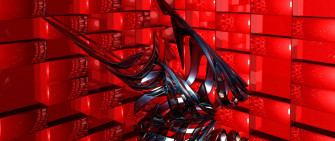 Red Abstract Art Wallpaper
