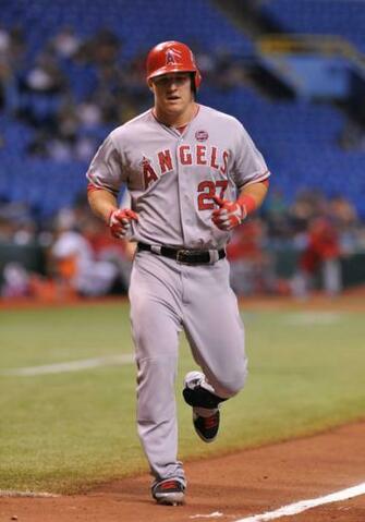 Bay Rays In This Photo Mike Trout Outfielder Of The