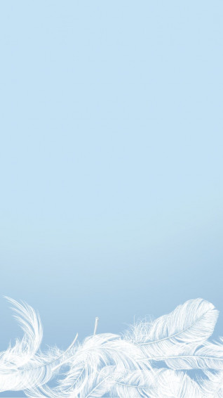 Blue Phon Wallpaper White Feathers Photo Rawpixel