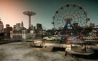 Wallpaper New York City Beach Park Desktop