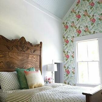 House Of Turquoise Watercolor Peony Wallpaper