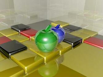 3d Glass Apples Wallpaper Papel De Parede Fondos