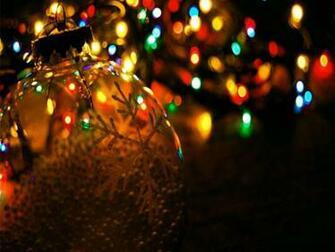 Christmas Lights Desktop Background HD Wallpaper
