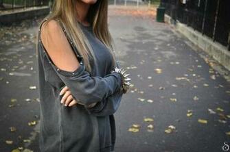 Sweater Grey Glitter Fashion Girl Girly Swag Street Edit Tags