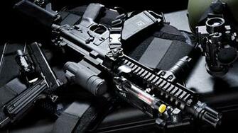 Assault Rifle Computer Wallpaper Desktop Background