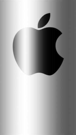 Apple On Black iPhone Wallpaper HD