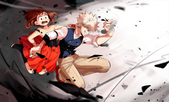 Bakugou And Uraraka Wallpaper