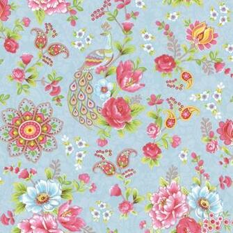 Mustard Paisley Floral Eijffinger Wallpaper