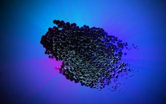 Floating Black Bubbles Wallpaper