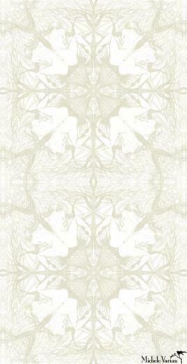 Nymph Wallpaper White Stone