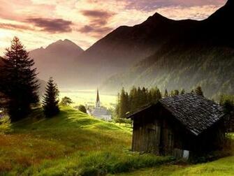 Image For Christmas Log Cabin Wallpaper