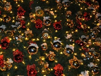 Christmas Lights Computer Background Wallpaper