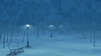 Dark Winter Night Wallpaper HD Background Is A High