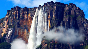Salto Angel Extremard Catarata Naturaleza Wallpaper