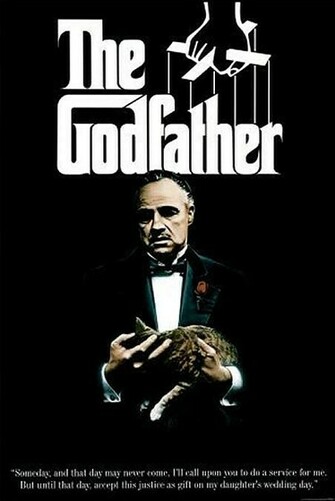 The Godfather Classic Movie Posters Wallpaper Image