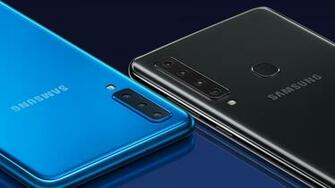 Samsung Galaxy A9 Blue And Black UHD 4k Wallpaper