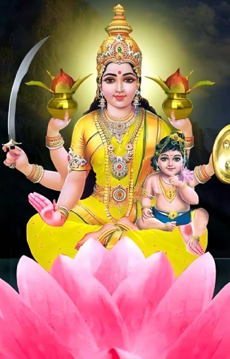 Goddess Lakshmi HD Wallpaper