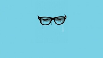 Glasses Breaking Bad Blue Background Wallpaper