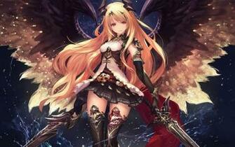 Wallpaper Da Dark Angel Olivia Rage Of Bahamut Artwork Anjo