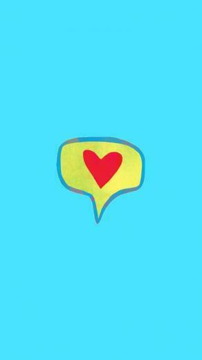 Cassy Chester On Hearts Blue Wallpaper iPhone