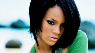 Rihanna Green Blouse Desktop Pc And Mac Wallpaper