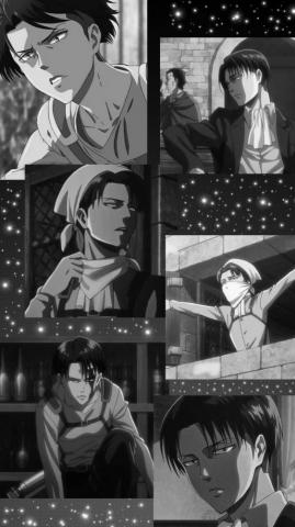 Levi Ackerman Wallpaper Black And White Attack On