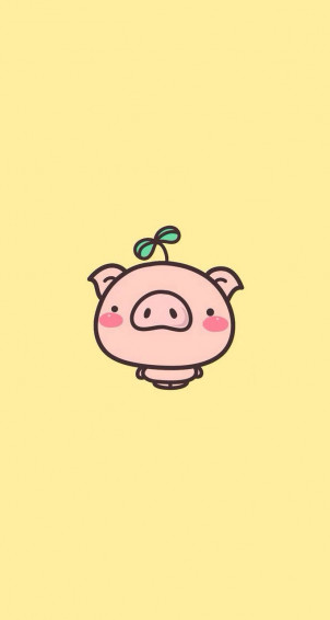 Piggy Head With A Small Plant Ru5v5dwxqn50q5oq Wallpaper
