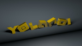 Yellow Letters Nac Gray Background 3d Model Desktop Wallpaper