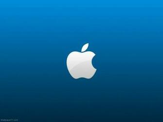 Apple Blue Pixels Wallpaper Tagged