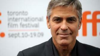 HD Wallpaper George Clooney Face Grey Haired