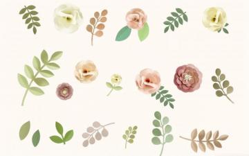 Pastel Floral Background Macbook Air Wallpaper