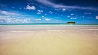 Wallpaper 1080p Blue Water White Sand Beach HD