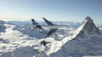 Hornet And Airbus A380 Wallpaper F