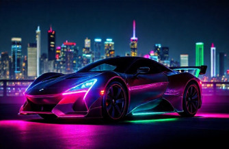 Neon Car Wallpaper