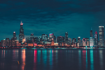Chicago Wallpaper 4k Night City Lights Cityscape