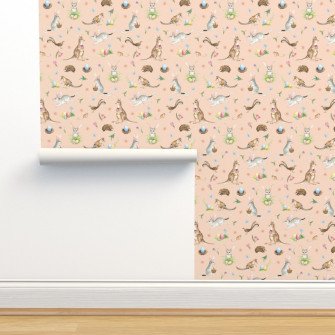 Australian Easter Bilby And Friends Wallpaper Spoonflower