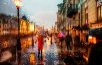 Wallpaper Russia St Petersburg Rain Peter City