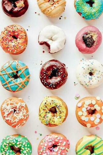Background Bff Chocolate Chips Colorful Donuts Food
