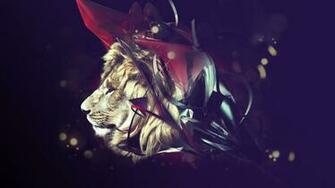 Wallpaper Lion Burst Color Dark Line 4k Ultra