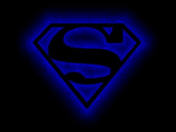 Blue Flare Superman Symbol By Veraukoion