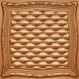 Victorian Parlor Faux Tin Ceiling Tile X24 Gold